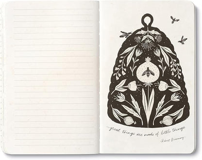 Compendium Softcover Journal - The heart that gives, gathers. – A Write Now Journal with 128 Lined Pages, 5″W x 8″H