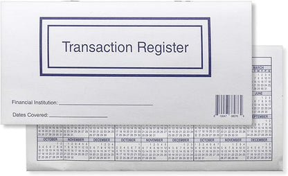 Checkbook Registers for Personal Checkbook, Transactions Ledgers, Pack of 10, 2024-2025-2026