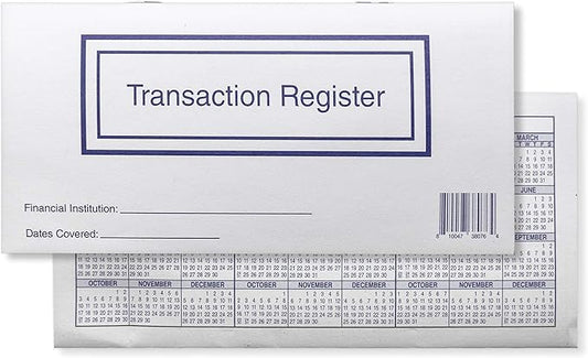 Checkbook Registers for Personal Checkbook, Transactions Ledgers, Pack of 10, 2024-2025-2026