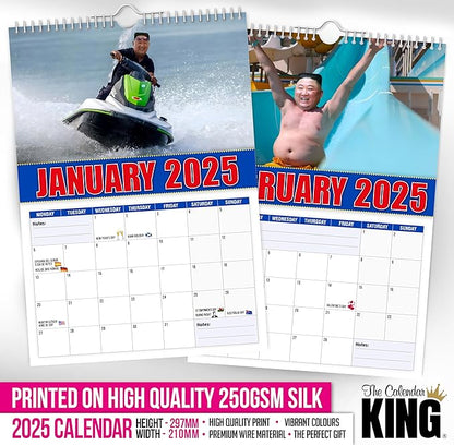 // Kim Jong-Fun - 2025 Wall Calendar - A4 Size (210mm x 297mm)