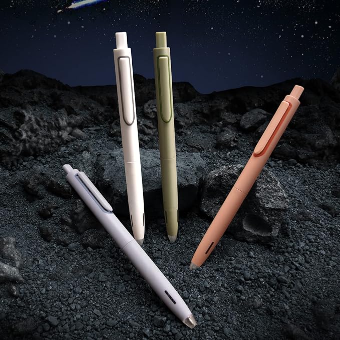 WRITECH Gel Pens Fine Point: 0.5mm No Smear & Smudge Black Ink Pen Click for Journaling Sketching Drawing Notetaking Retractable Extra Finepoint Smooth Writing Silent Pen Set Non Bleed 8ct Up-Gel