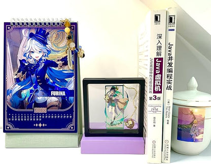 Genshin Impact Venti Brass Bookmarks with 3D Display Box for Women Men Sisters Friends - Ideal Birthday Gifts for Book Lovers - Zllada