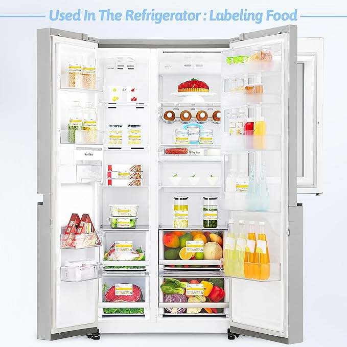Restaurant Quality Shelf Life Food Rotation Labels, 2” x 3” Self-Adhesive Removable Freezer Food Labels Stickers, Perfect for Reusable Containers, Easy to Remove, Food Safety Date Sticker (10 PCS)