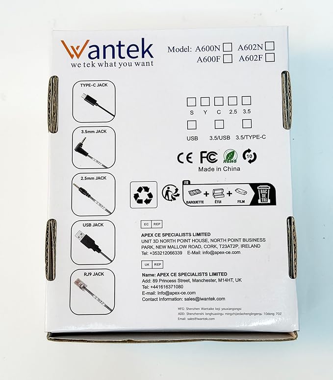 Wantek Corded Telephone Headset Dual w/Noise Canceling Mic Compatible with ShoreTel Plantronics Polycom Zultys Toshiba NEC Aspire Dterm Nortel Norstar Meridian Siemens ROLM Landline Deskphones(F602S2)