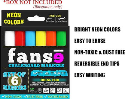 Fanse Monthly Magnetic Calendar for Refrigerator and Marker Set 18" x 14", Magnetic Fridge Calendar, Monthly Planner Blackboard Organizer Agenda Memo for Home, Grocery, Kitchen, Classroom, Dorm Room