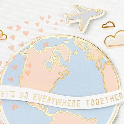 Hallmark Signature Romantic Valentine's Day Card (Let's Go Everywhere Together) for Anniversary, Love, Romantic Birthday, Sweetest Day