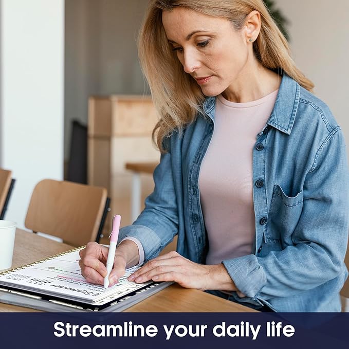 2026 Planner, Aesthetic Weekly and Monthly Planner for Women, Jan 2026 to Dec 2026, Hardcover 2026 Calendar Book with Monthly Tabs, Inner Pocket, Perfect for Office Home School - A4 (8.5" x 11"), Simple Daisy