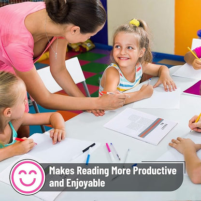 Mr. Pen- Guided Reading Strips, 18 Pack, Highlighter Strips, Bookmarks for Kids, Highlight Strips for Books, Reading Trackers for Kids, Highlighter Strips for Reading, Book Highlighter Strips