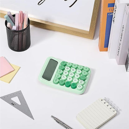 Mr. Pen- Mechanical Switch Calculator, 12 Digits, Large LCD Display, Green Calculator Big Buttons, Mechanical Calculator, Calculators Desktop Calculator, Cute Calculator, Aesthetic Calculator