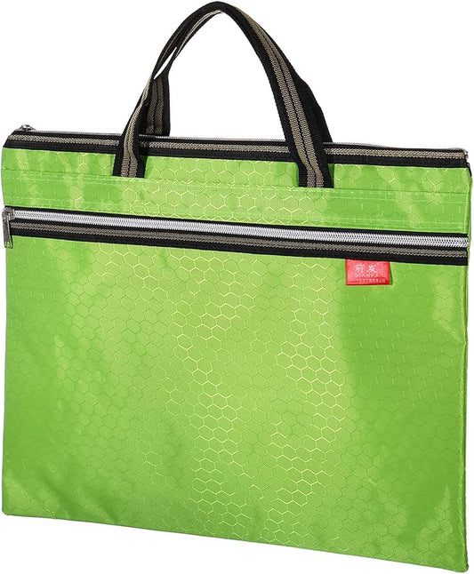 PATIKIL Waterproof Zipper File Bag, Documents Books Tools Storage Zip Pouch for Office Travel, Green