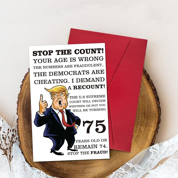 Ogeby Funny 75th Birthday Card, Hilarious 75 Years Old Birthday Card Gift for Friends, Dad, Mom, Husband, Wife, Brother, Sister