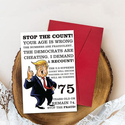 Ogeby Funny 75th Birthday Card, Hilarious 75 Years Old Birthday Card Gift for Friends, Dad, Mom, Husband, Wife, Brother, Sister