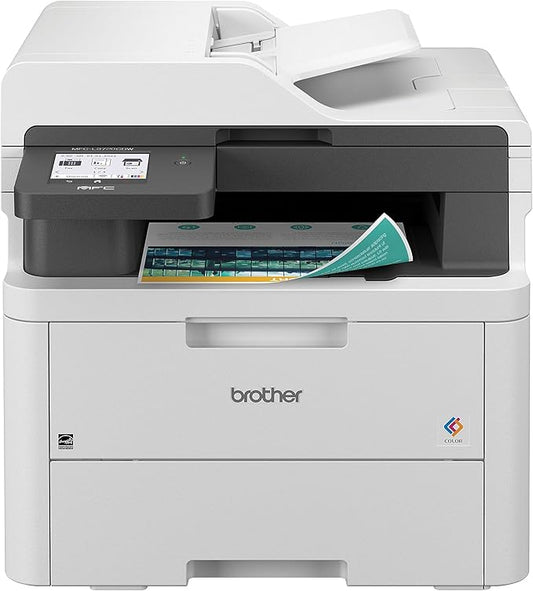 Brother MFC-L3720CDW Wireless Digital Color All-in-One Printer with Laser Quality Output, Copy, Scan, Fax, Duplex, Mobile Includes 2 Month Refresh Subscription Trial ¹ Works with Alexa