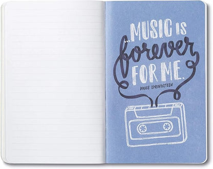 Compendium Softcover Journal - Let Your Music Play – A Write Now Journal with 128 Lined Pages, 5″W x 8″H