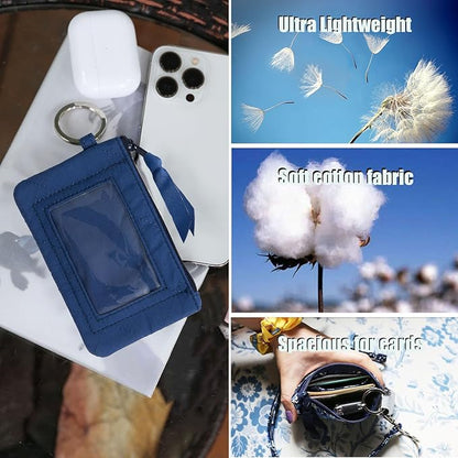 WONDERFUL FLOWER Lanyard Wallet, ID Holder, ID Wallet with Lanyard, Keychain Wallet for Women, Card Holder Wallet