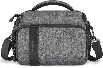 DOMISO Camera Bag Case Waterproof Anti-shock Shoulder Bag, Dark Grey