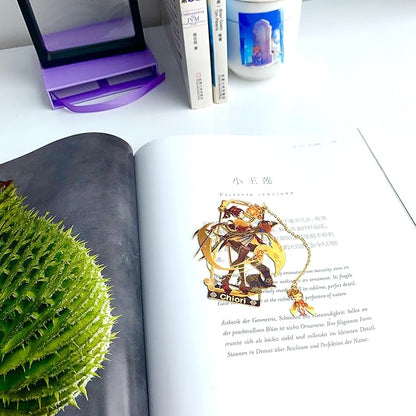 Genshin Impact Chiori Metal Bookmark - Anime Figure Merch with 3D Display Box - Birthday Gifts for Fans Friends Gamer Book Lovers - Zllada