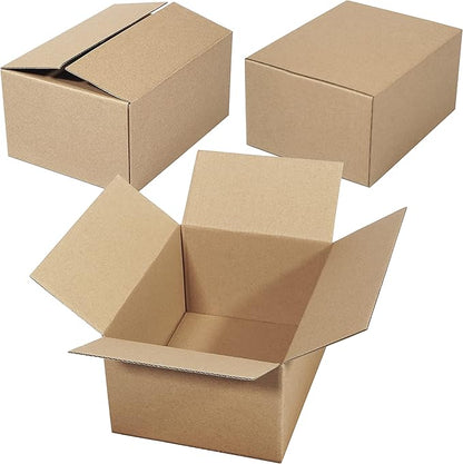 SAI Premium Corrugated Moving Box Cardboard Packaging Shipping Boxes Mailers Supplies for Gifts (8x6x4, Kraft (5pack))