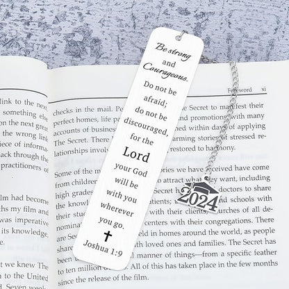 Christian Graduation Gifts for Him Her Baptism Bible Verse Bookmarks for Women Men Book Lovers Class of 2024 for Girls Boys High School Religious Gifts Bulk Graduating Inspirational Gifts