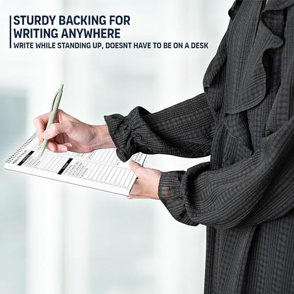 Weekly To Do List Spiral Planner Pad - 8.5x11" 52 Sheets - Desk Notepad with Multiple Sections - Undated Planning Notebook Checklist, Todo Agenda Plan