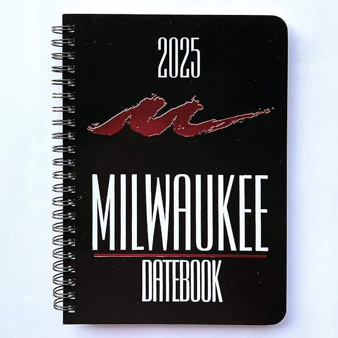 2025 Datebook & City Themed Planner – Resource Guide with Daily, Weekly & Monthly Views – 3-Year Reference Calendar - Multi-Purpose Travel Notebook Guide & Adventure Diary (Milwaukee '25)
