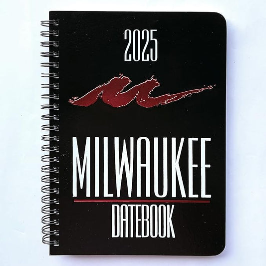 2025 Datebook & City Themed Planner – Resource Guide with Daily, Weekly & Monthly Views – 3-Year Reference Calendar - Multi-Purpose Travel Notebook Guide & Adventure Diary (Milwaukee '25)