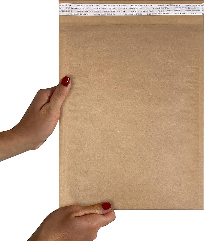 Honeycomb paper padded envelope sealable mailers (100, #4-9.5" x 13.5")