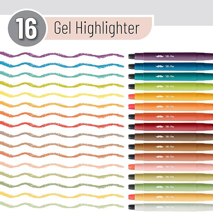 Mr. Pen- Gel Highlighter, 16 Pack, Assorted Colors, Bible Highlighters No Bleed, No Bleed Highlighters, Bible Highlighter, Bible Markers, Gel Highlighters for Bibles, Highlighter