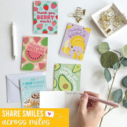 54 Colorful Funny Thank You Cards With Envelopes Bulk - Thank You Notes With Envelopes Set, Thank You Card Kids, Teacher Thank You Teacher Cards, Kids Thank You Card For Teachers Appreciation