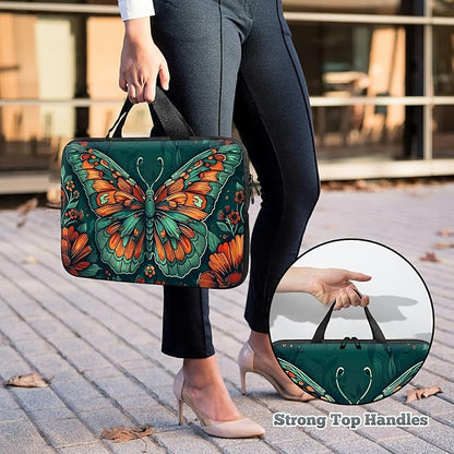 Universal Tablet Laptop Sleeve Case 10 inch, Art Moth Slim Carrying Case Durable Handbag Travel Laptop Bag for 7 to 10-inch Laptops/Notebook/Kids Tablet/ipad/eBook Readers