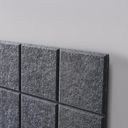 Large Cork Board for Wall 48" X 36", 12 Pack Felt Wall Tiles Bulletin Board Cork Boards for Walls, Felt Board Pin Board Tack Board Corkboard for Office (Drak Grey)