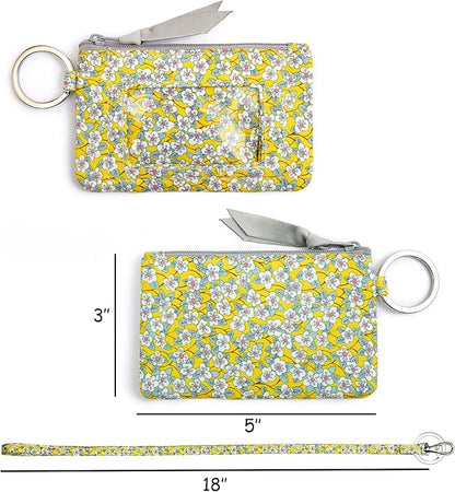 WONDERFUL FLOWER Lanyard Wallet, ID Holder with Lanyard, ID Wallet with Lanyard, Keychain Wallet for Women
