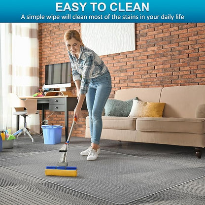 Office Chair Mat for Carpets, Desk Chair Mat for Low Pile Carpeted Floors, Heavy Duty Transparent Office Floor Mat for Office Chair on Carpet, for Work, Home, Gaming (36" X 48" Rectangle)