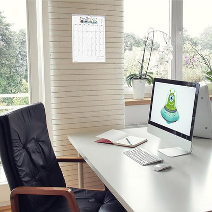 Desk Calendar 2025 Wall Calendars, November 2024 - December 2025 Monthly Planner Paper Office Desktop 17"X 12", 14-Months, Planning and Organizing Home, School, Office, Holiday, Vacation