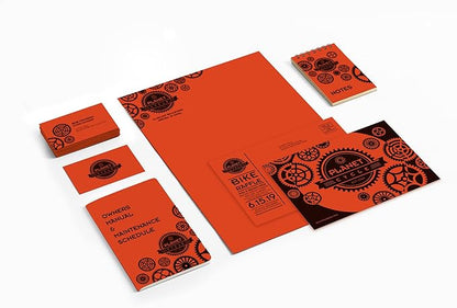 Neenah Paper 22761 Color Cardstock, 65lb, 8 1/2 x 11, Orbit Orange, 250 Sheets