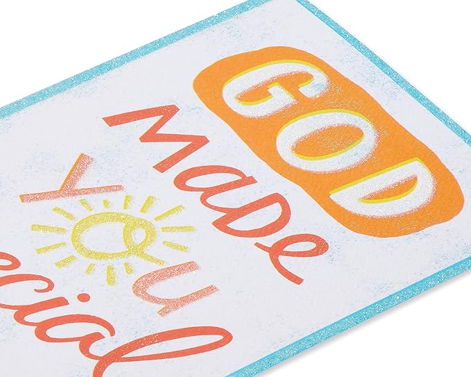 American Greetings Religious Birthday Card (Made You Special)