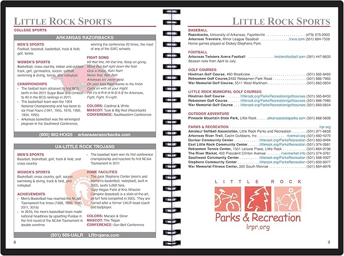 2025 Datebook & City Themed Planner – Resource Guide with Daily, Weekly & Monthly Views – 3-Year Reference Calendar - Multi-Purpose Travel Notebook Guide & Adventure Diary (Little Rock '25)