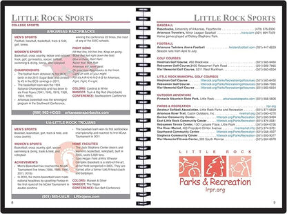 2025 Datebook & City Themed Planner – Resource Guide with Daily, Weekly & Monthly Views – 3-Year Reference Calendar - Multi-Purpose Travel Notebook Guide & Adventure Diary (Little Rock '25)