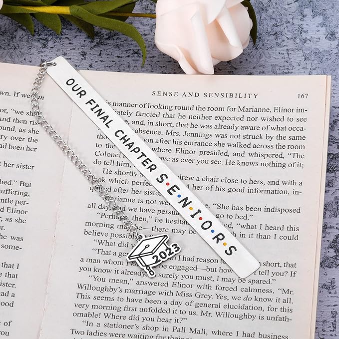 Senior 2023 Gifts Graduation Bookmark for Class of 2023 Senior High School College Best Friend Gifts for Women Funny Leaving Going Away Party Gifts for Her Friends BFF Student Bulk TV Show Book Mark