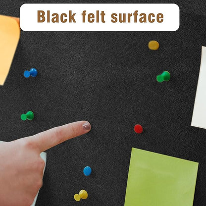 48"x34" Enclosed Bulletin Board, Outdoor Lockable Weather-Resistant Aluminum Cork Noticeboard for School & Office, Silver Frame w/Black Flet