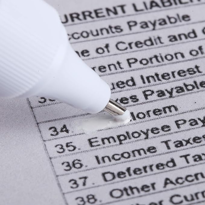 Mr. Pen- Correction Pen, Correction Fluid, Pack of 12, Correction liquid White, White Correction Fluid, White Fluid, White Correction Tape Pen Fluid