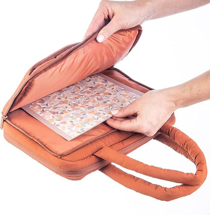 DiverseBee Large Bible Cover with Handles, Bible Carrying Case for Women, Bible Tote Bag, Book Cover, Bible Accessories Gift (Terracotta)