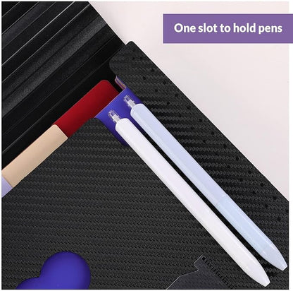 SKYDUE Accordion File Organizer, 12 Pockets File Folders, Letter Size Expanding File Folder with Colored Tabs and Expandable Cover, Portable Bill Receipt Organizer Black