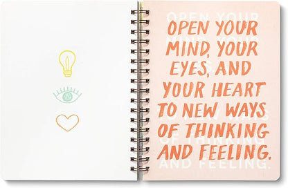 Compendium Spiral Notebook - There is a voice that doesn't use words. Listen. — A Designer Spiral Notebook with 192 Lined Pages, College Ruled, 7.5”W x 9.25”H