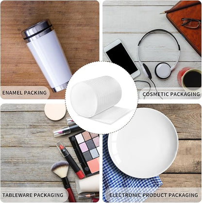 Moving Supplies, 14'' Wide X 160' Length Foam Wrap Roll, Packing Supplies for Packing, Moving, Fragile Articles, Furniture, Transportation Packaging, Including 60 Fragile Stickers.