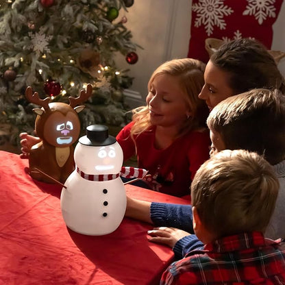FrostByte (Mr. Chill) Talking Animated Blink Snowman with Built in Projector & Speaker Plug'n Play