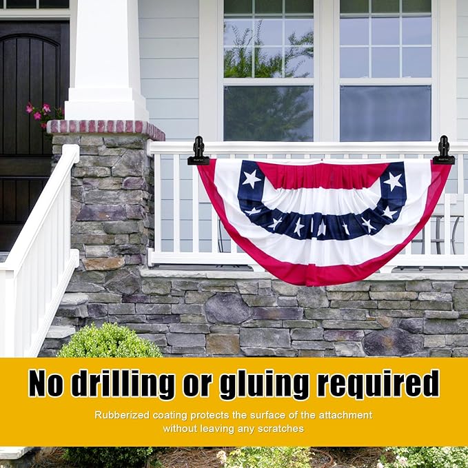 2 Pcs Heavy Duty Magnetic Clips with 1.5 Inch Mouth Opening - Securely Grip Flags, Backdrop Blueprints, Calendars,Tools - Ideal for Artists, Photography Shooting Studios, Worksite, Offices, Tool Carts