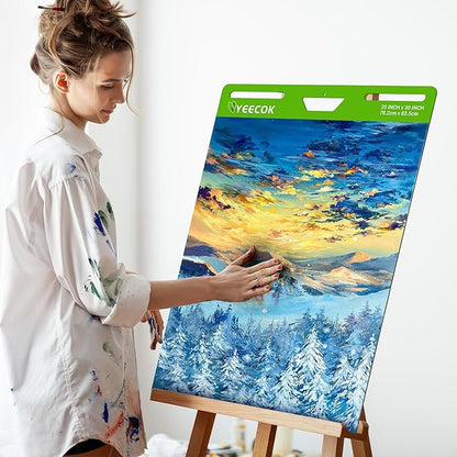 Sticky Easel Pad 25 in x 30 in, 30 Sheets/Pad, 4 Pads/Pack, Sticky Flip Chart Paper for Teachers, Super Sticking Power & Bleed-Resistant