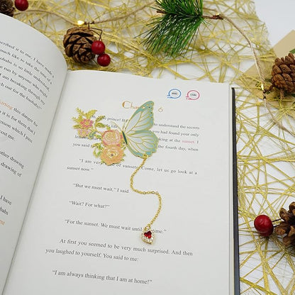 Butterfly Bookmarks for Women,Cute Funny Metal Bookmark,Unique Gifts Book Markers for Women Book Lovers,Teacher Appreciation Gifts,Valentine Mother's Day Christmas New Year Birthday Gift