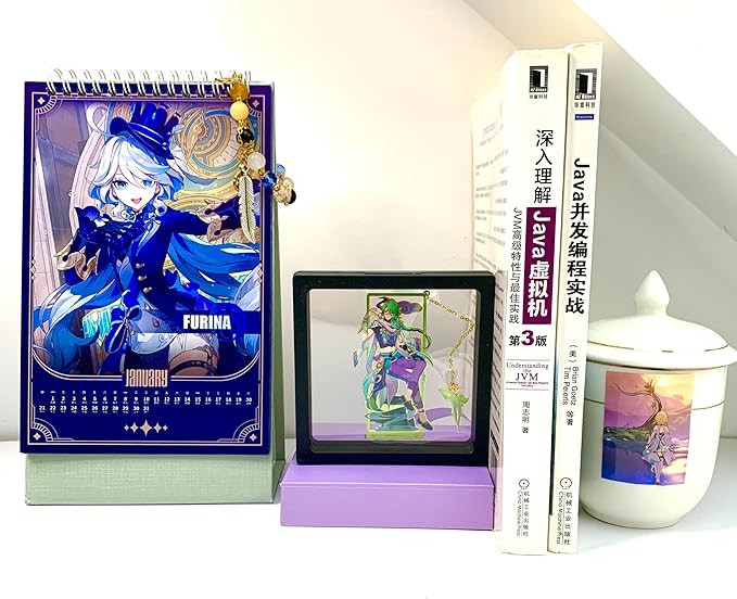 Genshin Impact Baizhu Metal Bookmark - Anime Figure Merch with 3D Display Box - Birthday Gifts for Fans Friends Gamer Book Lovers - Zllada